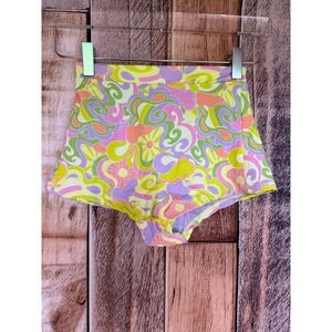 Beach Riot Felicia Surf Shorts Swimwear Retro Beach Psychedelic Festival XS
